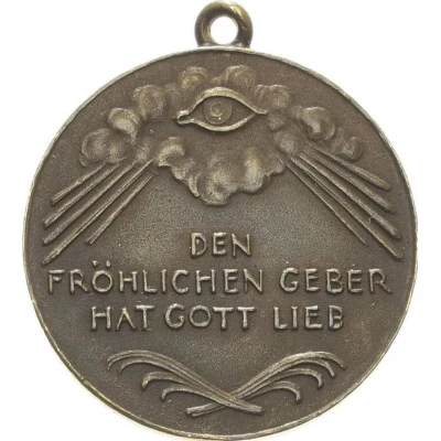 Donation medal for elderly care Dresden ND back