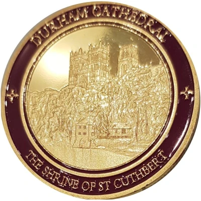 Durham Cathedral - The Sanctuary Knocker Gold Plated Souvenir ND front