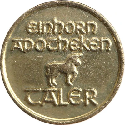 Einhorn Taler ND back