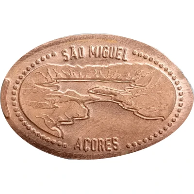 Elongated coin - Açores Sao Miguel ND front