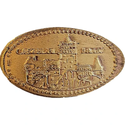 Elongated coin - Castelul Bran ND front