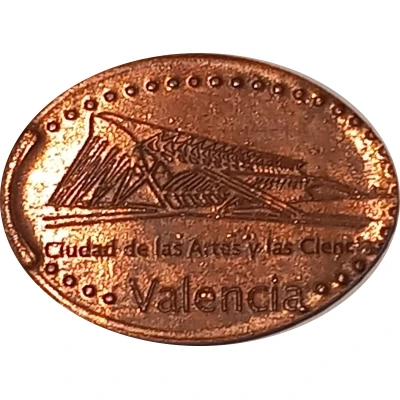 Elongated coin - City of Arts and Sciences ND front