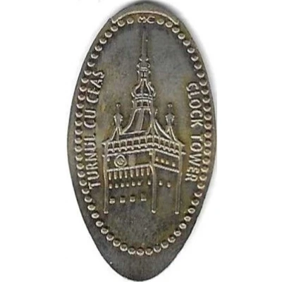 Elongated coin - Clock Tower ND front