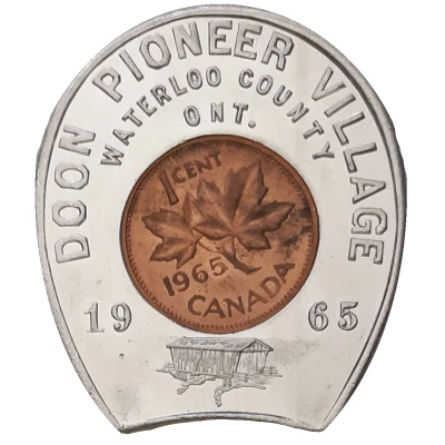 Encased Cent - Doon Pioneer Village Cent front