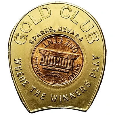 Encased Token - Gold Club (Sparks, Nevada) ND back