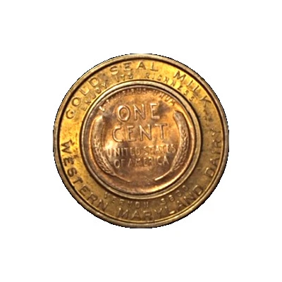 Encased Token - Gold Seal Milk ND back