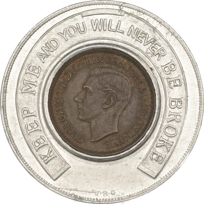 Encased coin Percy Towns, Douglas ND front