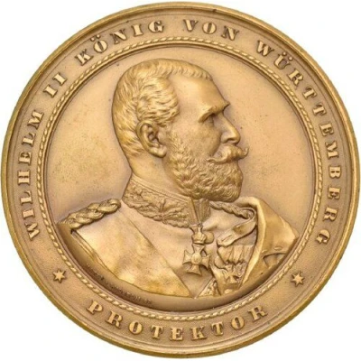 Exhibition for electrical engineering and applied arts in Stuttgart - Wilhelm II front