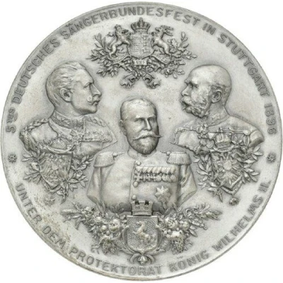Fifth German Singers Association Festival in Stuttgart in - Wilhelm II front