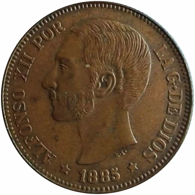 Filipinas - 4 Pesos - Alfonso XII ND front