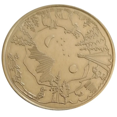 Finnish Heritage Collectors Coin - Arctic Circle - Rovaniemi ND front