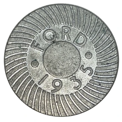 Ford V-8 Medal - 1935 California Pacific International Exposition San Diego, California back