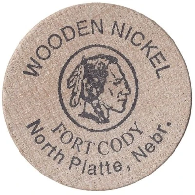 Fort Cody Wooden Nickel (North Platte, Nebraska) ND front