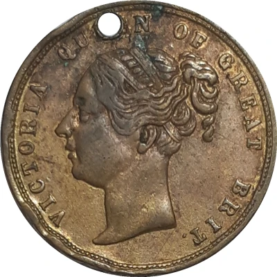 Gambling token - Victoria (Keep your temper) ND front