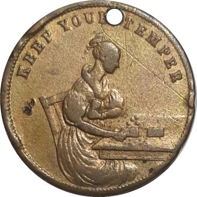 Gambling token - Victoria (Keep your temper) ND back