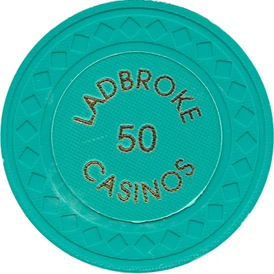 Game Token - Ladbroke Casinos (50) ND front