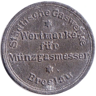 Gas Token - Wertmarke für Münzgasmesser Breslau front