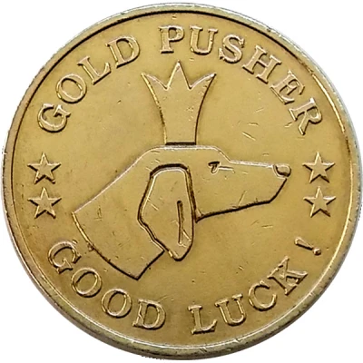 Gold Pusher Token (Copper-nickel) ND front