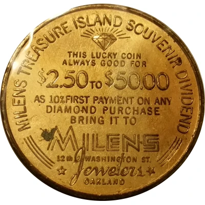 Golden Gate Exposition - Milens Jewelers back