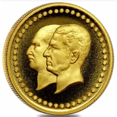 Golden Jubilee of the National Bank of Iran - Mohammad Rezā Pahlavi front