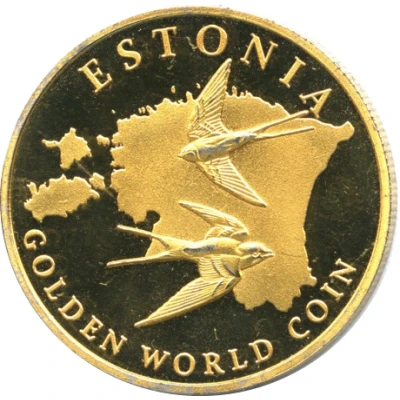 Golden World Coin - Haapsalu Castle ND back