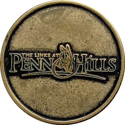 Golf ball marker - The Links at Penn Hills (Shubenacadie, Nova Scotia) ND front