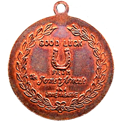 Good Luck Medal - The Home Journal And Home Magazine ND back