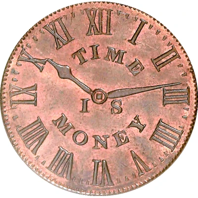 Hard Times Merchant Token - Smith's Clock New York , NY front