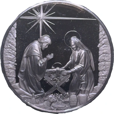 Holiday Greeting Card Medal - Holy Birth front