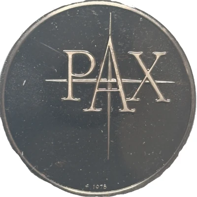 Holiday Greeting Card Medal - Peace back