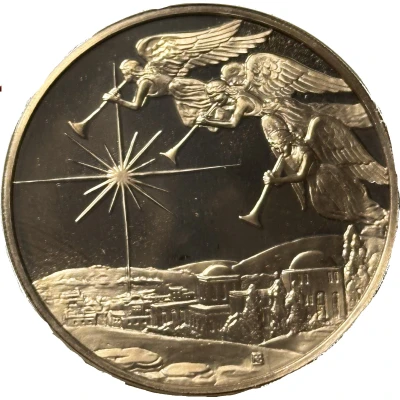 Holiday Greeting Card Medal - Tidings of Great Joy front
