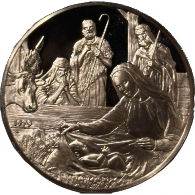 Holiday Greeting Card Medal - Tidings of Great Joy back