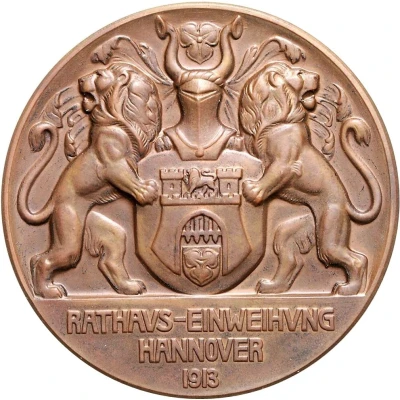 Inauguration of City Hall of Hannover back