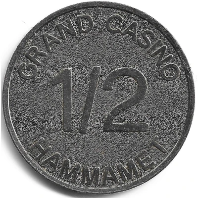 Jeton - Grand Casino Hammamet, ½ ND front