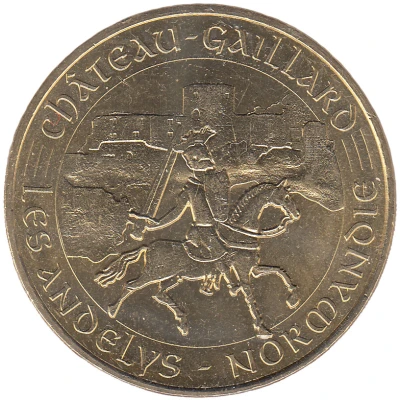 Jeton Touristique - Monnaie de Paris - Les Andelys - Château Gaillard front