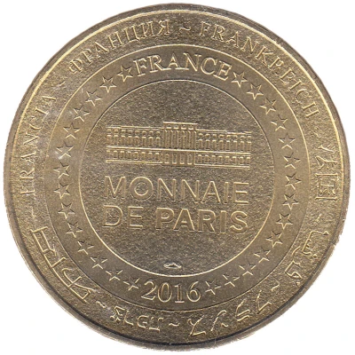 Jeton Touristique - Monnaie de Paris - Les Andelys - Château Gaillard back