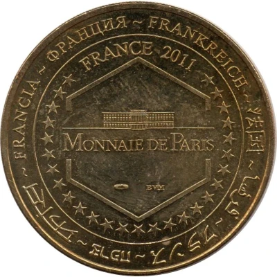 Jeton Touristique - Monnaie de Paris - Les Grottes de Presque - Le cierge back