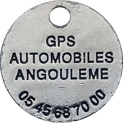 Jeton de Chariot - Ford - GPS Automobiles Angoulême ND back