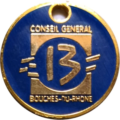 Jeton de chariot - Conseil général des Bouches du Rhône ND back