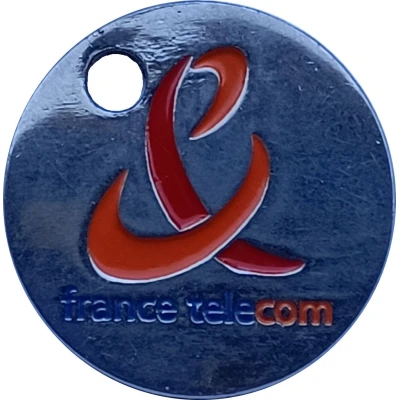 Jeton de chariot - France télécom - Orange ND front
