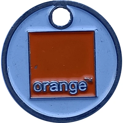 Jeton de chariot - France télécom - Orange ND back