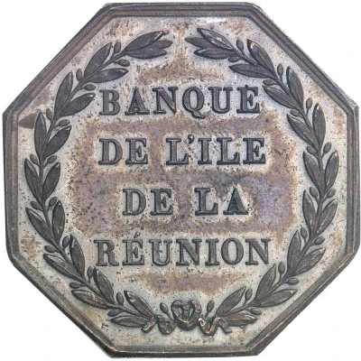 Jeton de la Banque de la Réunion - Napoléon III [974] ND back