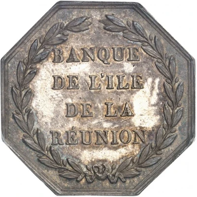 Jeton de la Banque de la Réunion - Napoléon III [974] ND back