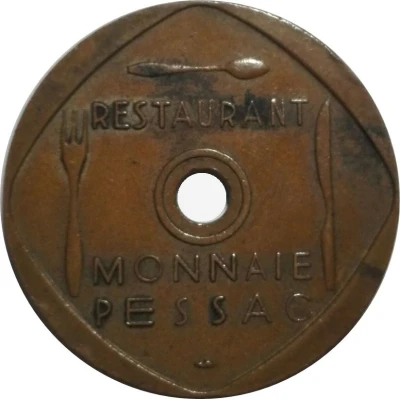 Jeton de restaurant Monnaie Pessac ND front