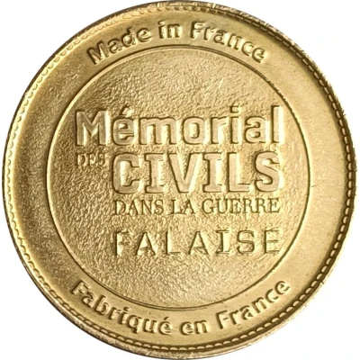 Jeton touristique - Arthus Bertrand - Falaise - Mémorial des civils ND back
