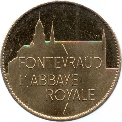 Jeton touristique - Arthus Bertrand - Fontevraud - Abbaye Royale ND back