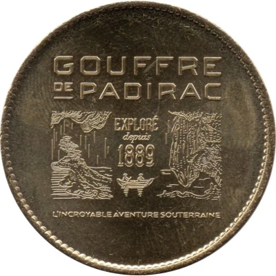 Jeton touristique - Arthus Bertrand - Gouffre de Padirac - Exploré depuis 1889 ND back