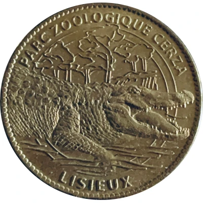 Jeton touristique - Arthus Bertrand - Lisieux - Parc zoologique Cerza crocodile front