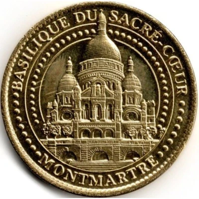 Jeton touristique - Arthus Bertrand - Montmartre - Basilique du Sacré-cœur ND back
