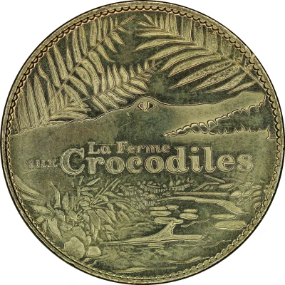 Jeton touristique - Arthus Bertrand - Pierrelatte - La ferme aux crocodiles - Crocodile du Nil ND back
